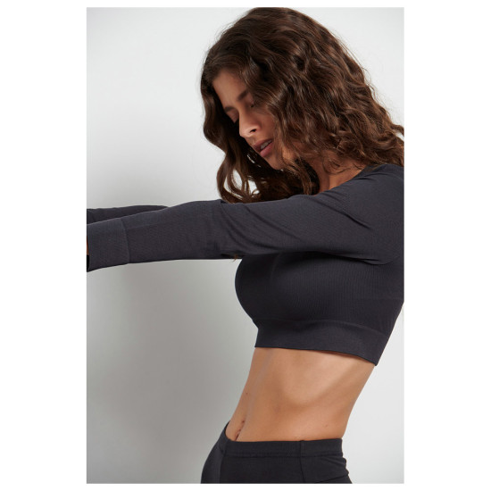 Bodytalk Γυναικεία μακρυμάνικη μπλούζα Crop Bodytalk Γυναικεία μακρυμάνικη μπλούζα Crop